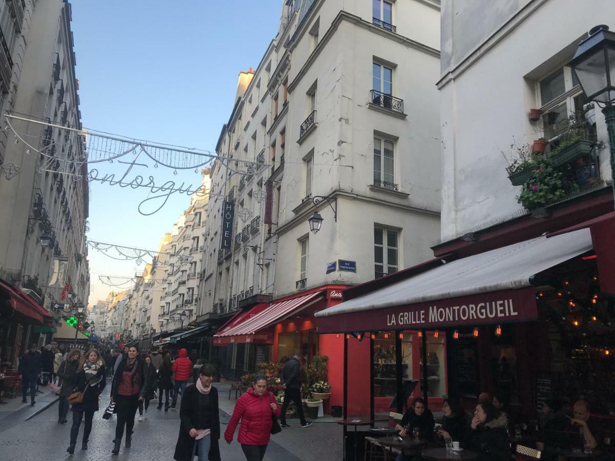 Quartier Montorgueil, Voie Pietonne, Dans Un Immeuble Du Xveme Apartman Párizs Kültér fotó